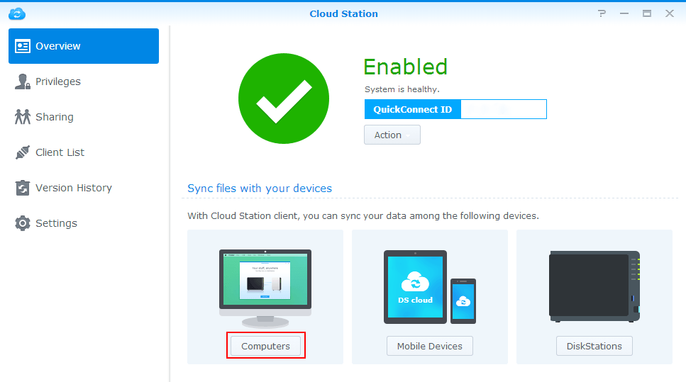 synology cloud station backup time